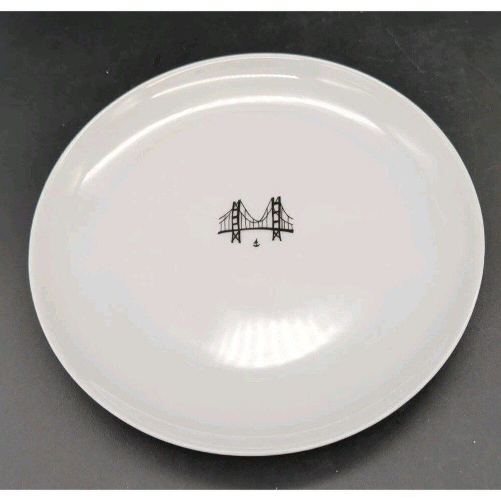 Gump's of San Francisco Golden Gate Bridge Plate by R Nichols